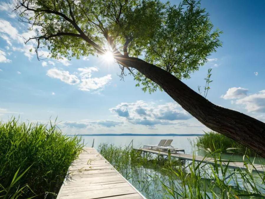 Green Lake House - Private Beach At Balaton วาลาโตนาคารัทยา ภายนอก รูปภาพ
